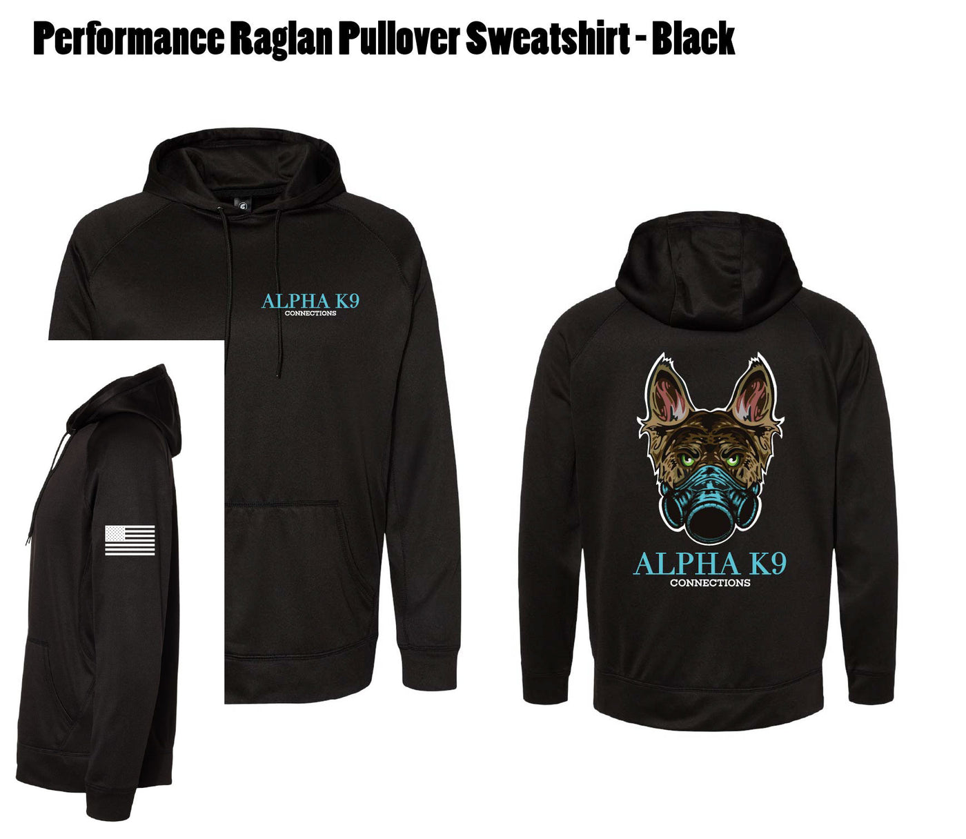 Alpha K-9 Performance Raglan Pullover Sweatshirt