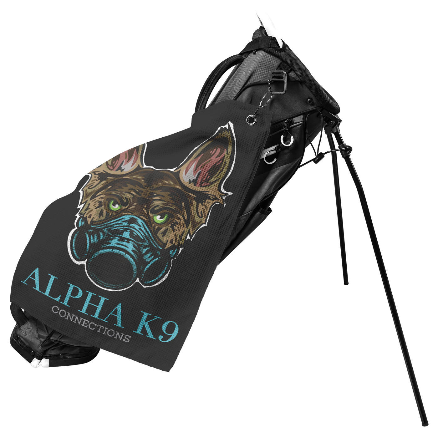 Alpha_K-9_Golf_Towel_-_Black_Lifestyle_Front_Vertical_Mockup.png