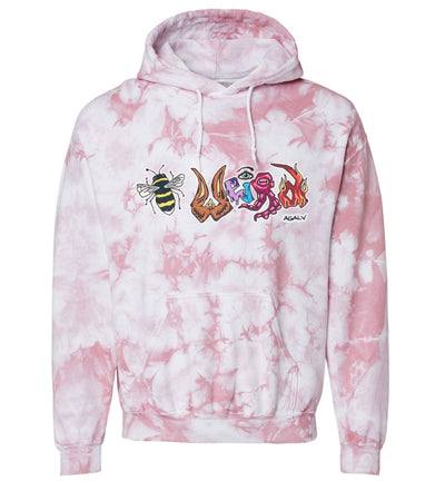 Be Weird Tie Dye Hoodie