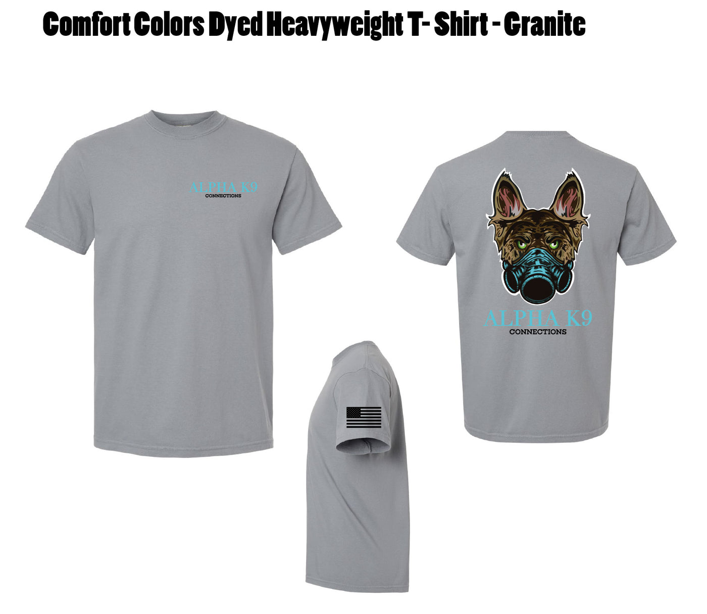 Alpha K-9 Comfort Colors Heavyweight Tee