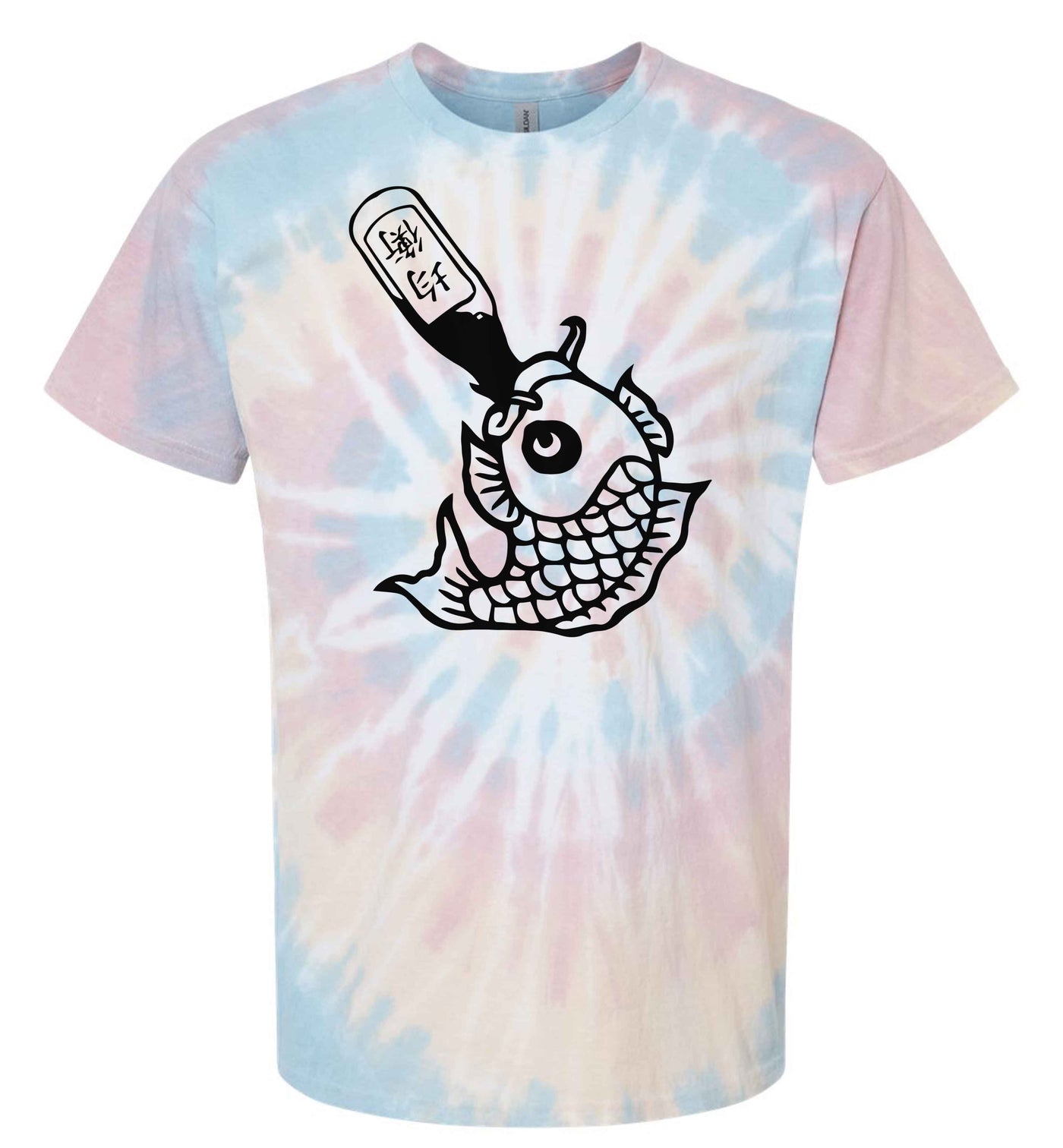 Drunk Like Fish Tie Dye Shirt