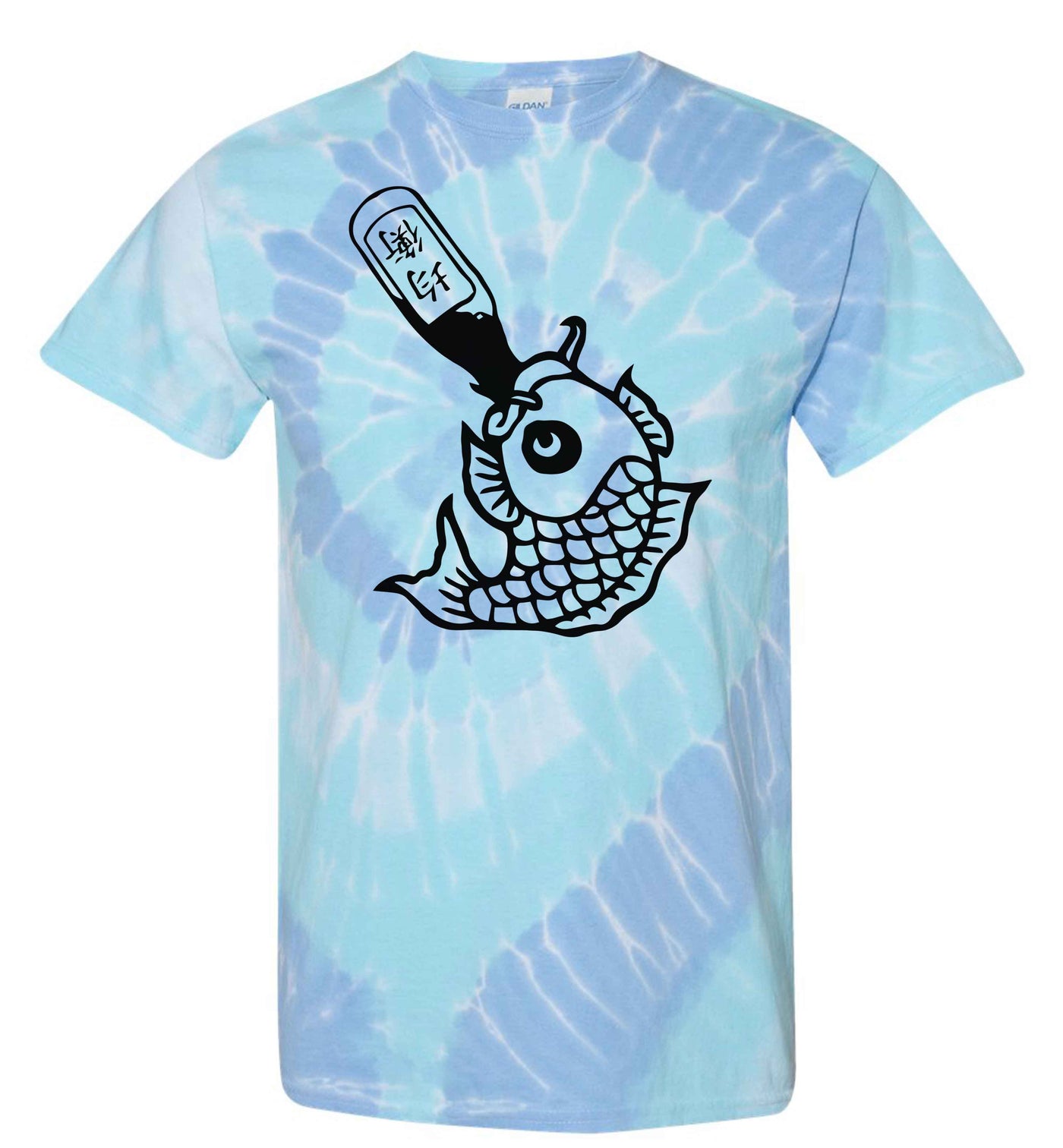 Drunk Like Fish Tie Dye Shirt