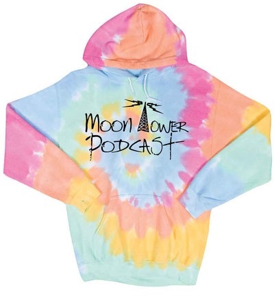 Moon Tower Podcast Tie Dye Hoodie