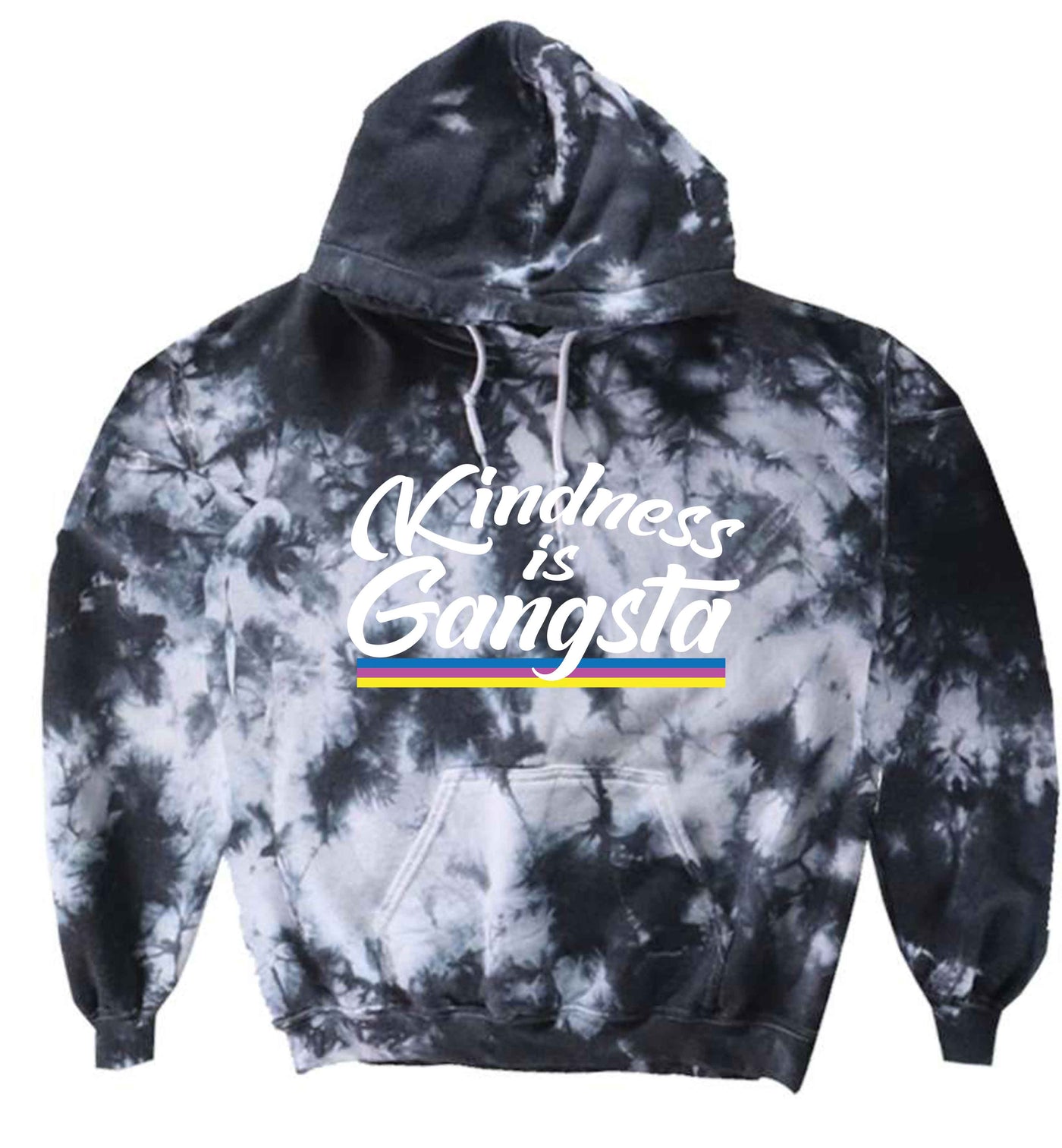 Kindness is Gangsta Tie Dye Hoodie