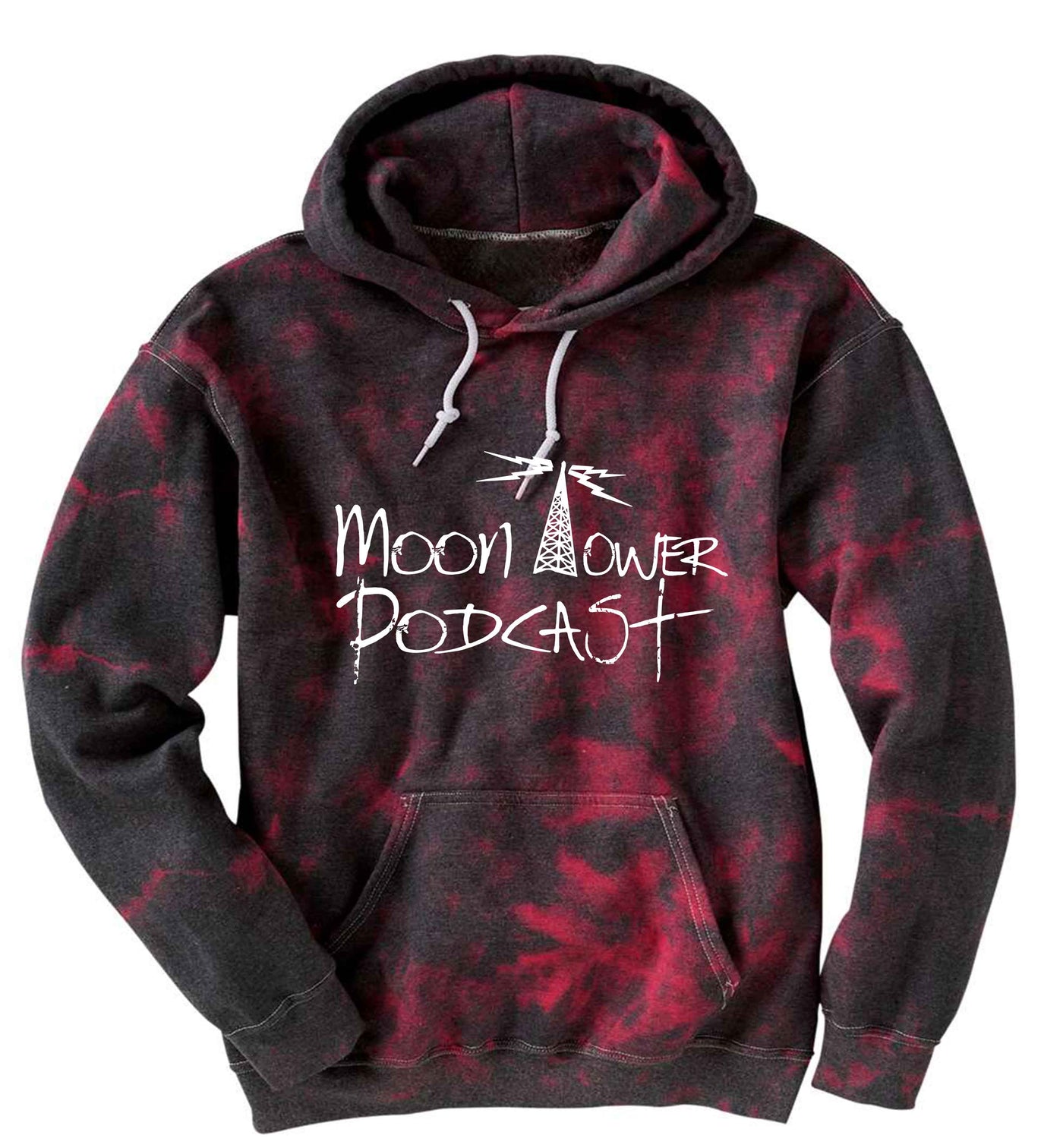 Moon Tower Podcast Tie Dye Hoodie