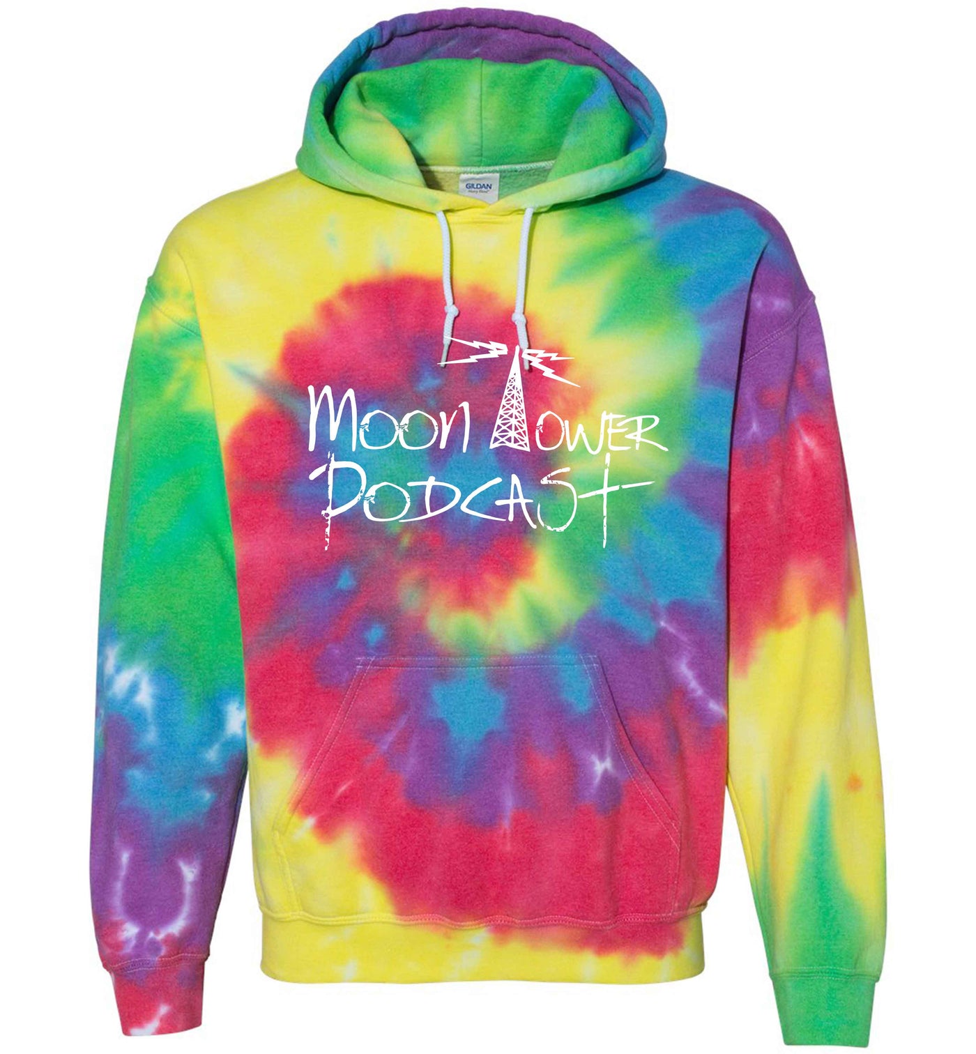 Moon Tower Podcast Tie Dye Hoodie