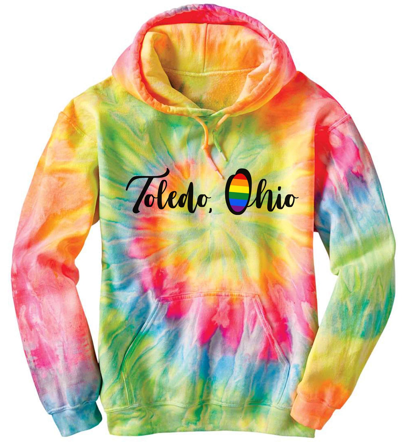 Toledo Pride Tie Dye Hoodie