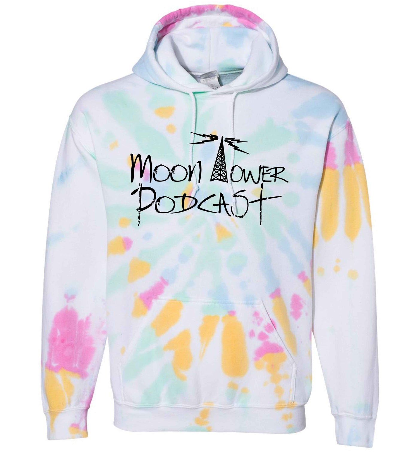 Moon Tower Podcast Tie Dye Hoodie