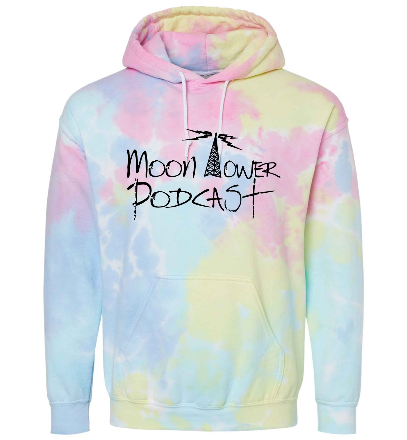 Moon Tower Podcast Tie Dye Hoodie