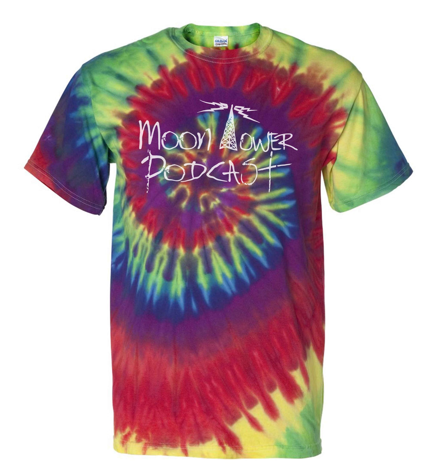 Moon Tower Podcast Tie Dye Shirt