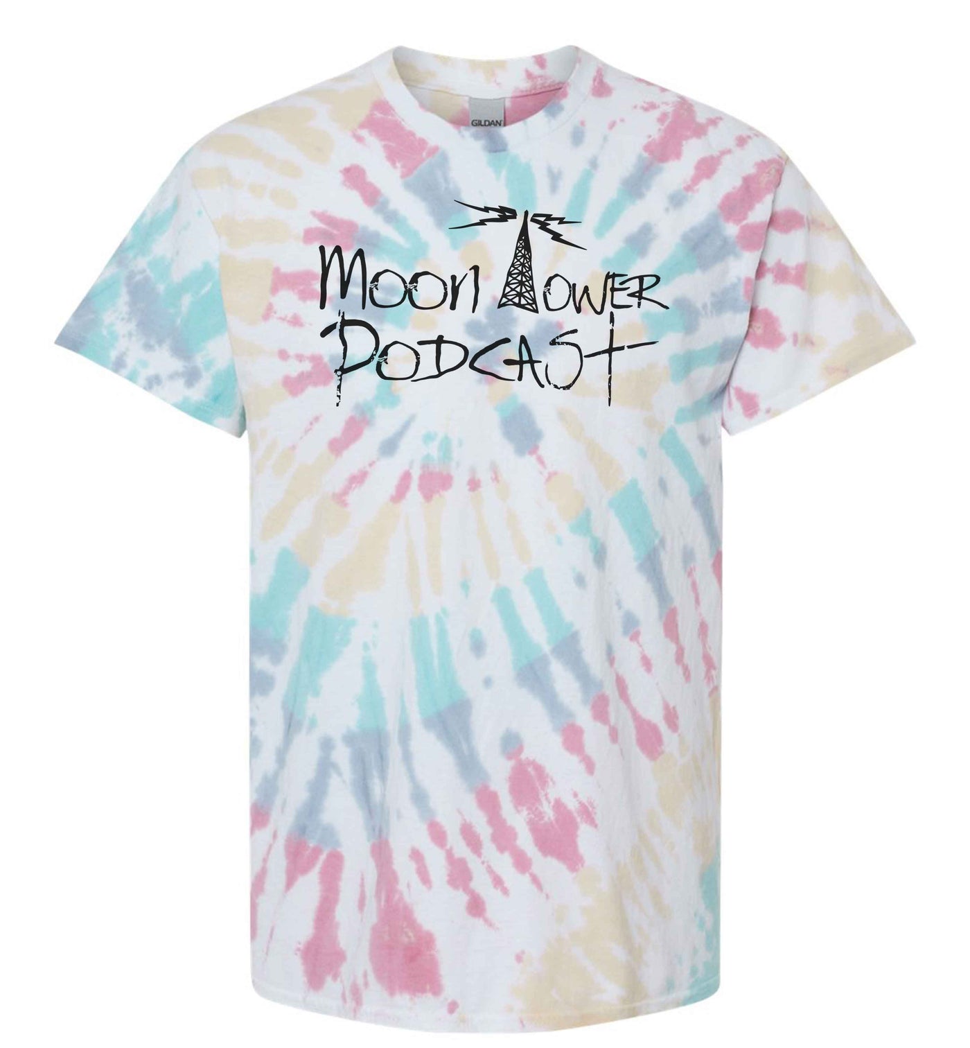 Moon Tower Podcast Tie Dye Shirt