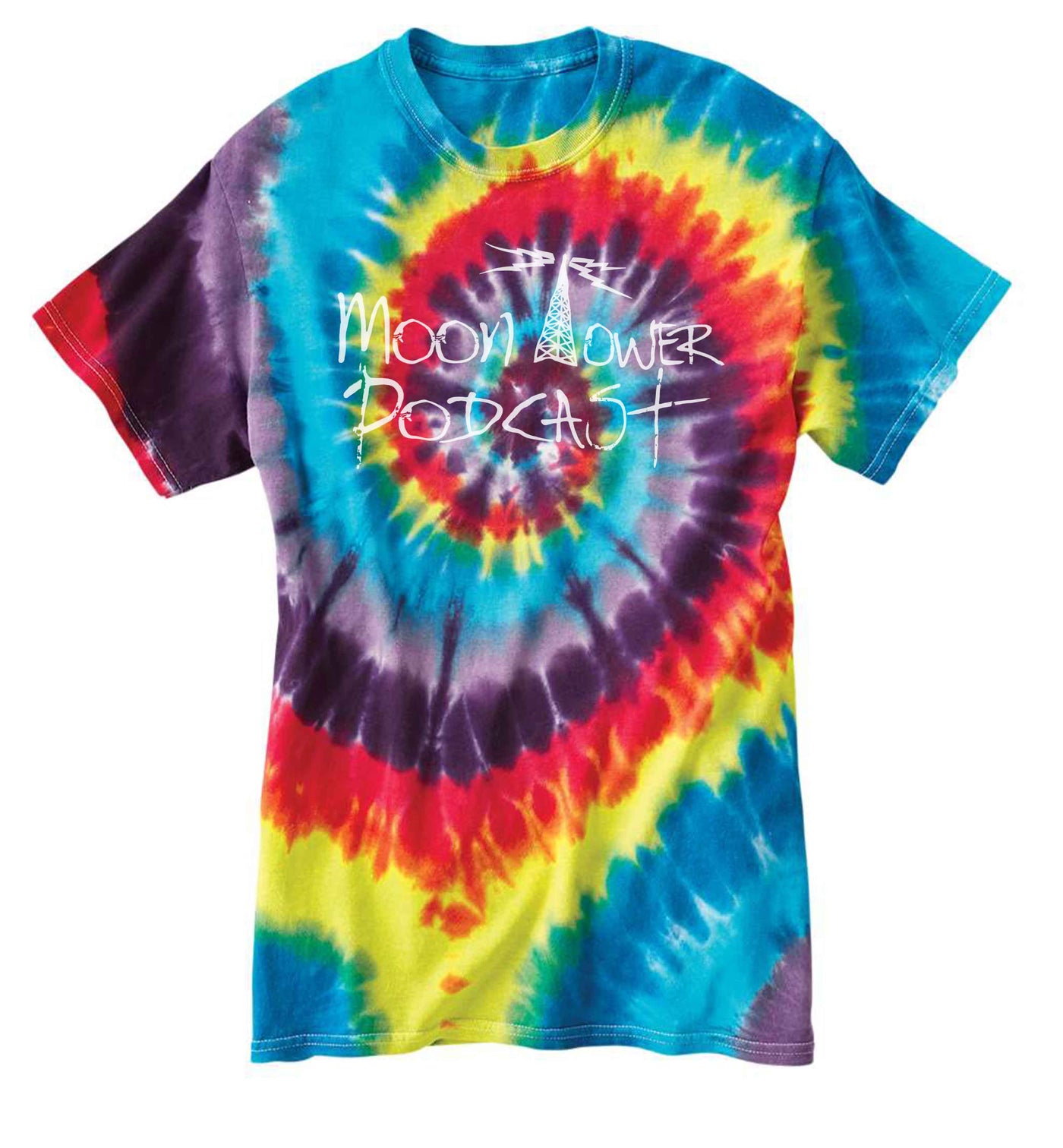 Moon Tower Podcast Tie Dye Shirt