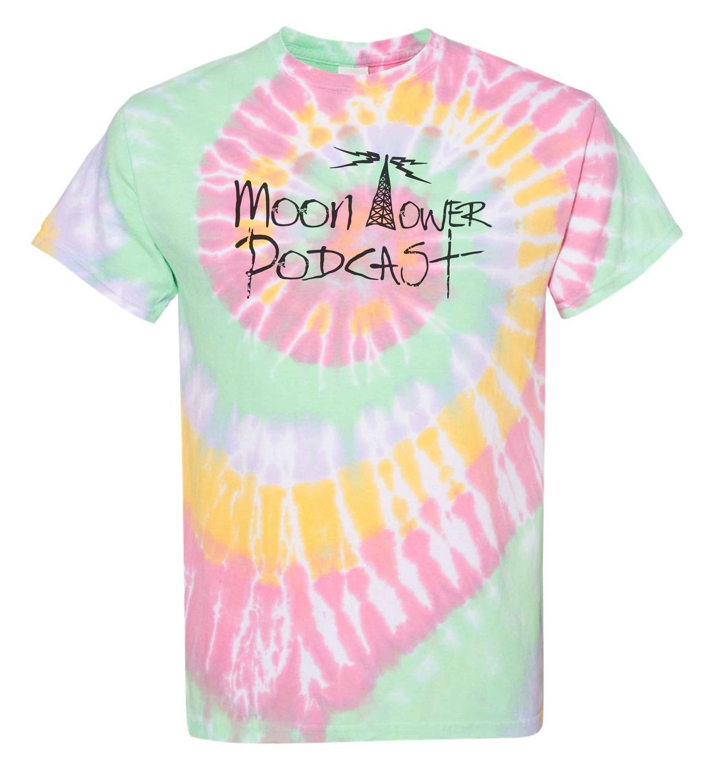 Moon Tower Podcast Tie Dye Shirt