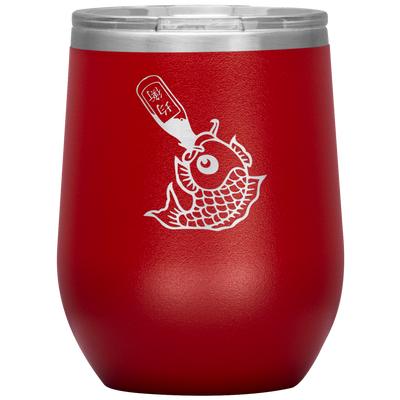 Drunk Like Fish - Wine Tumbler