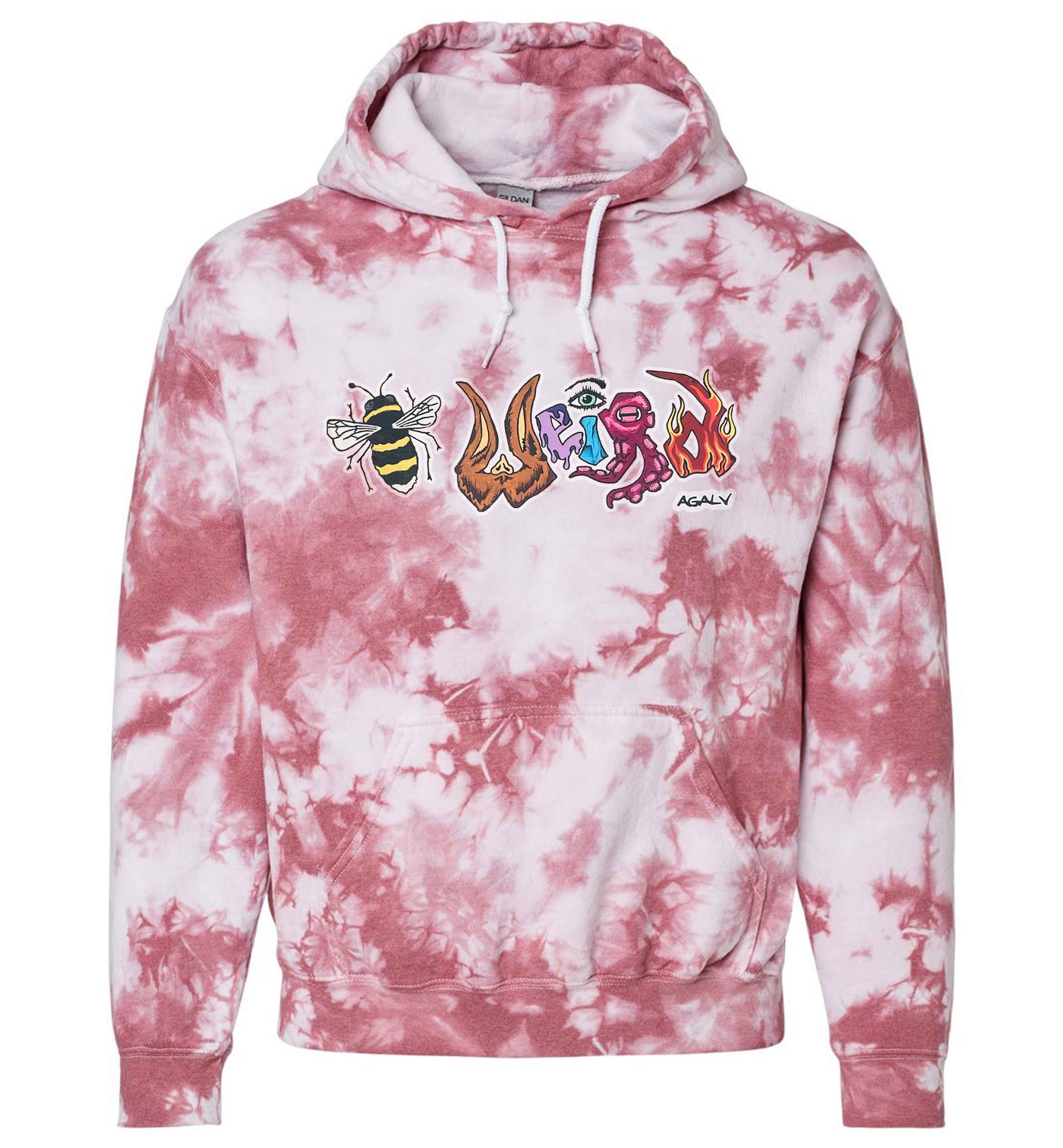 Be Weird Tie Dye Hoodie