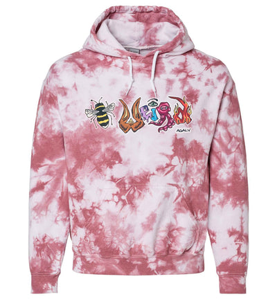 Be Weird Tie Dye Hoodie