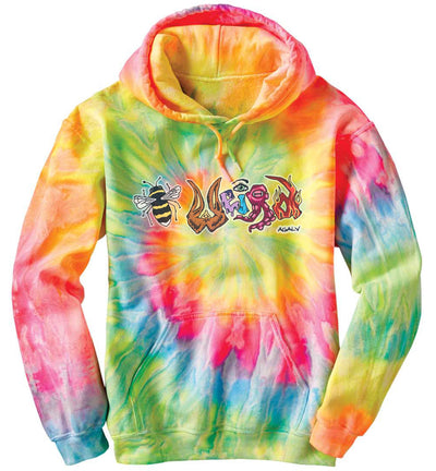 Be Weird Tie Dye Hoodie