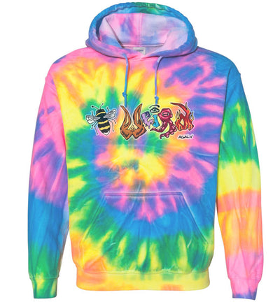 Be Weird Tie Dye Hoodie