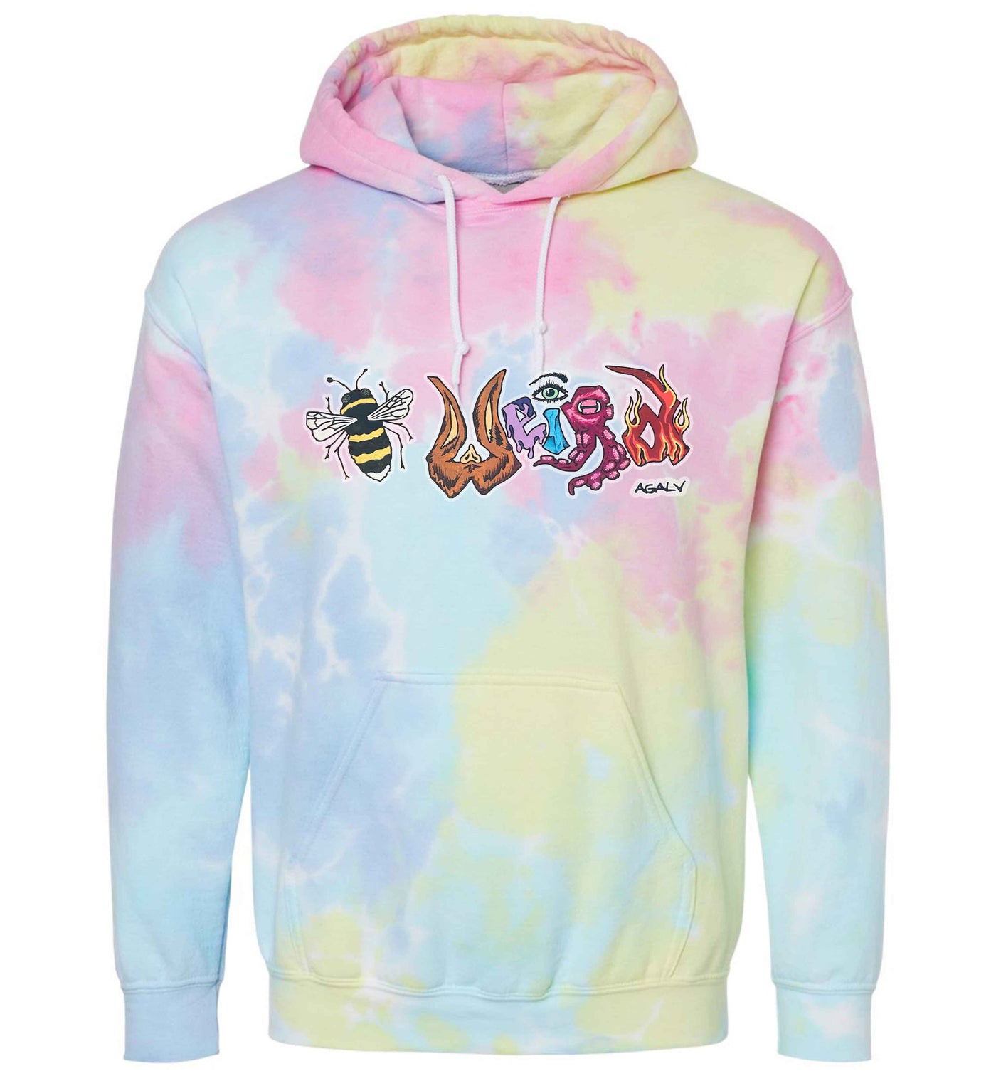 Be Weird Tie Dye Hoodie