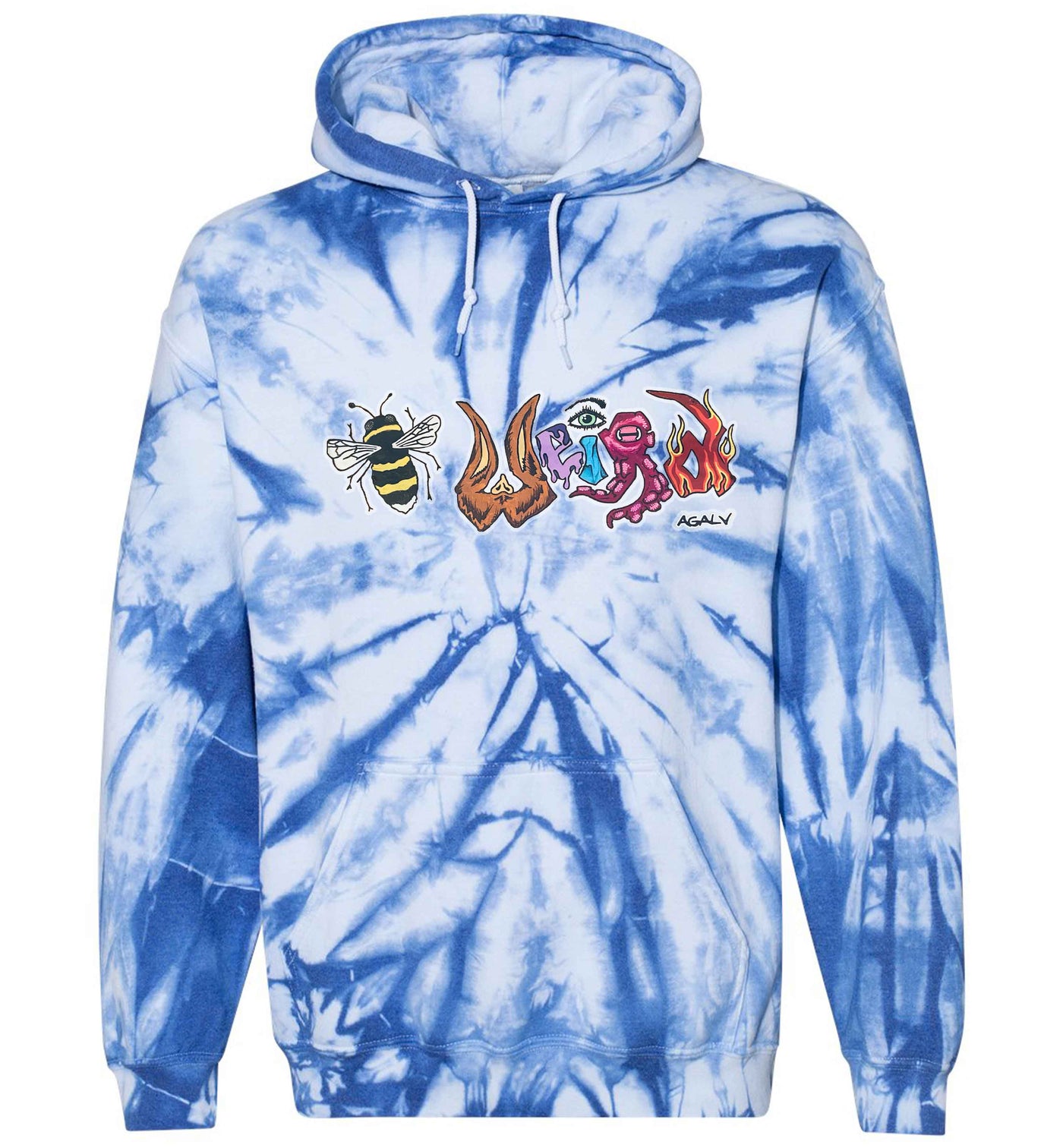 Be Weird Tie Dye Hoodie