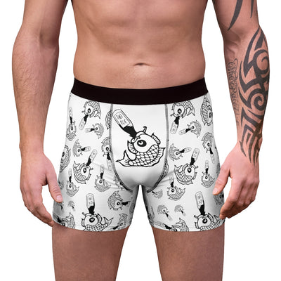 Drunk Like Fish - Men's Boxer Briefs