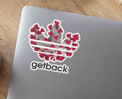 Corona Get Back - Sticker