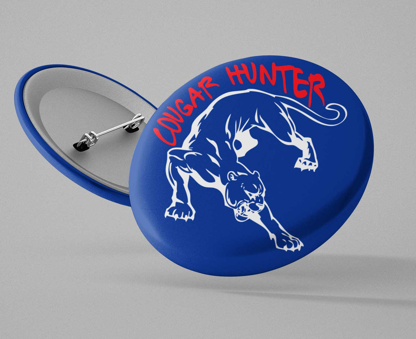 Cougar Hunter Button