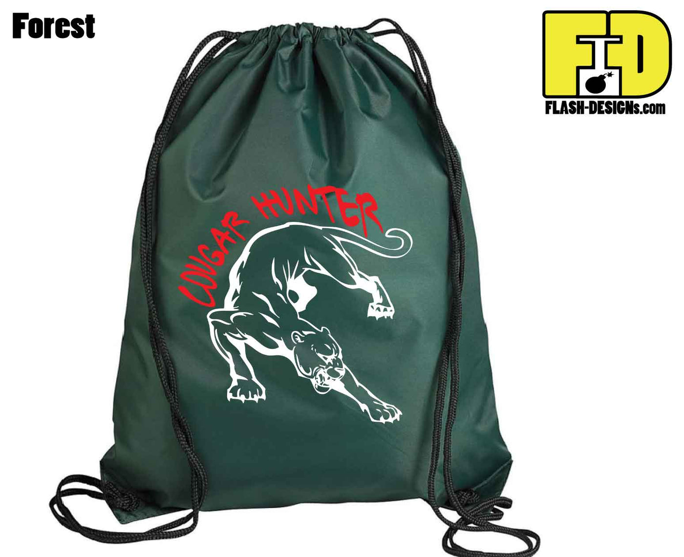 Cougar Hunter - Drawstring Backpack