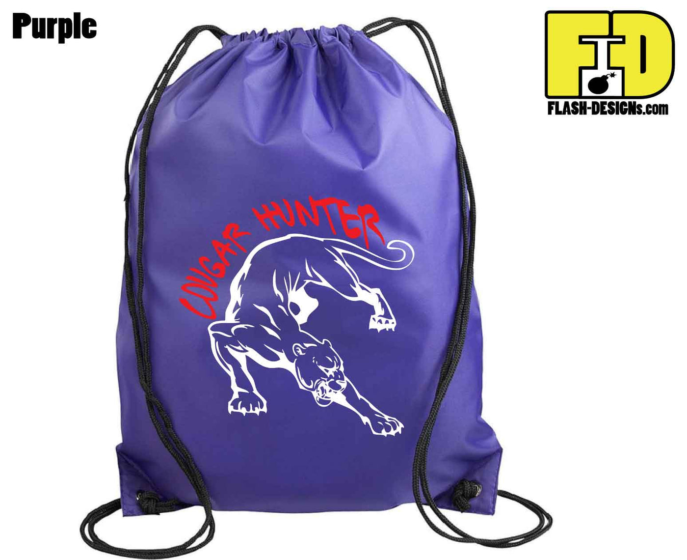 Cougar Hunter - Drawstring Backpack