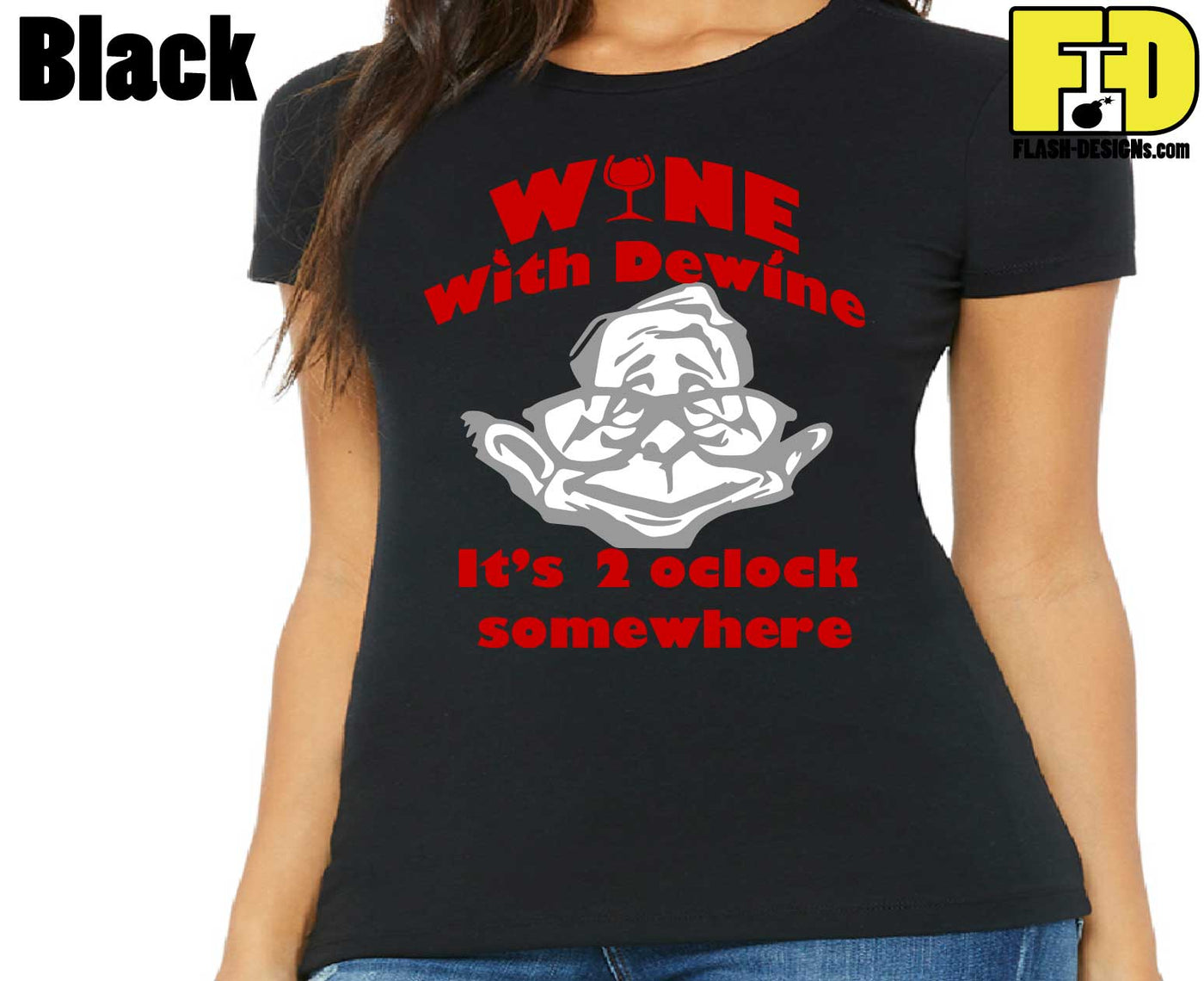 Wine With Dewine - Ladies Shirt