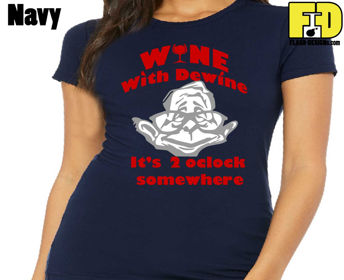 Wine With Dewine - Ladies Shirt