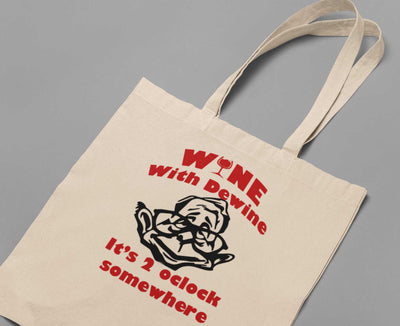 Wine With Dewine -  Wine Tote