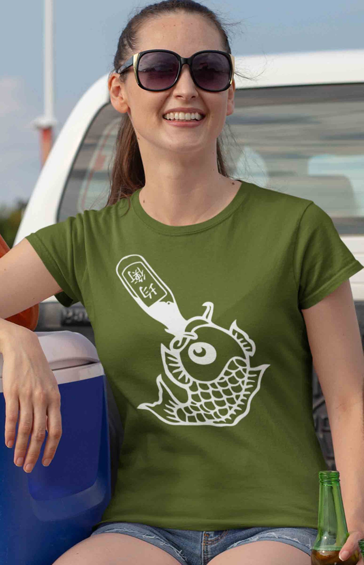 Drunk Like Fish - Ladies Shirt