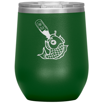 Drunk Like Fish - Wine Tumbler