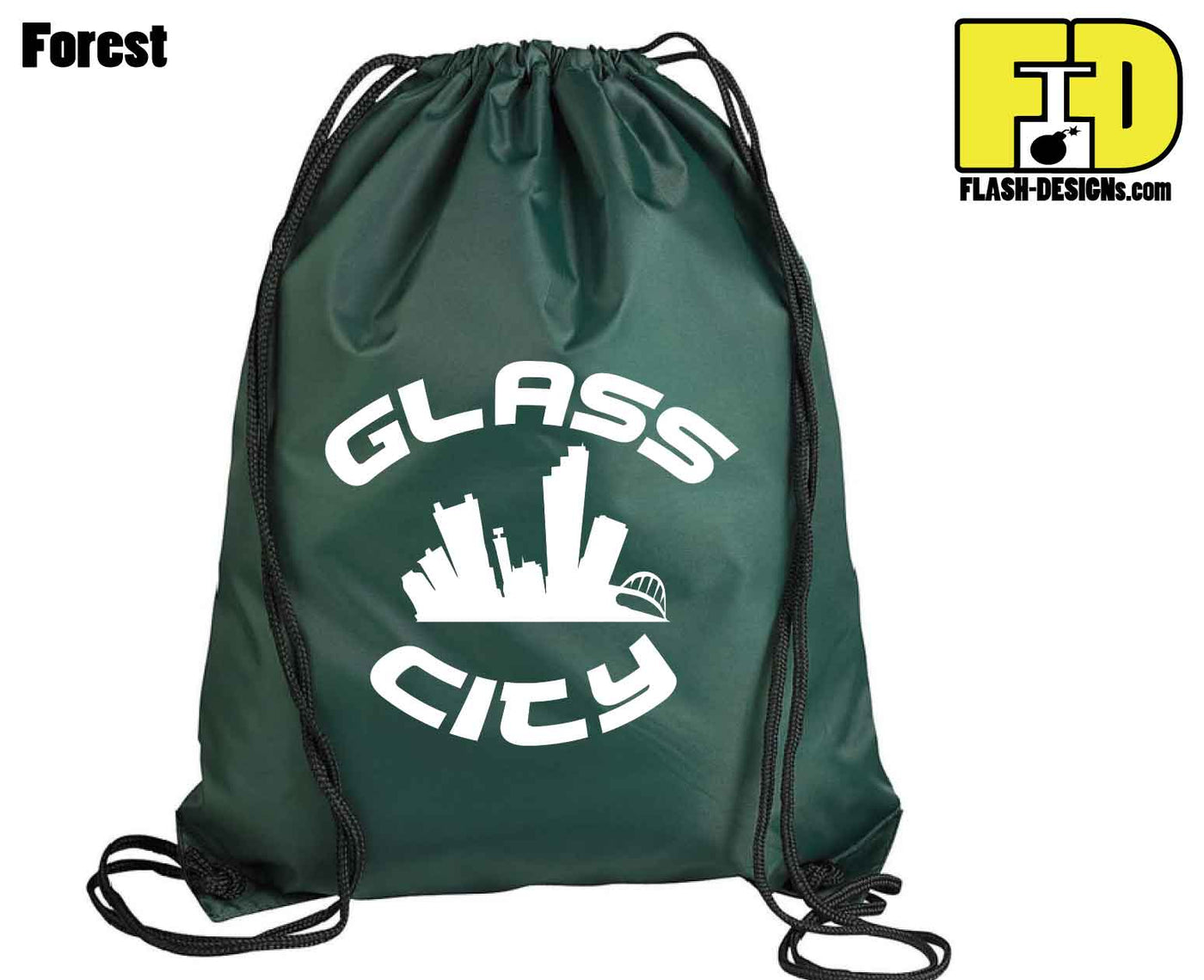 Glass City - Drawstring Backpack