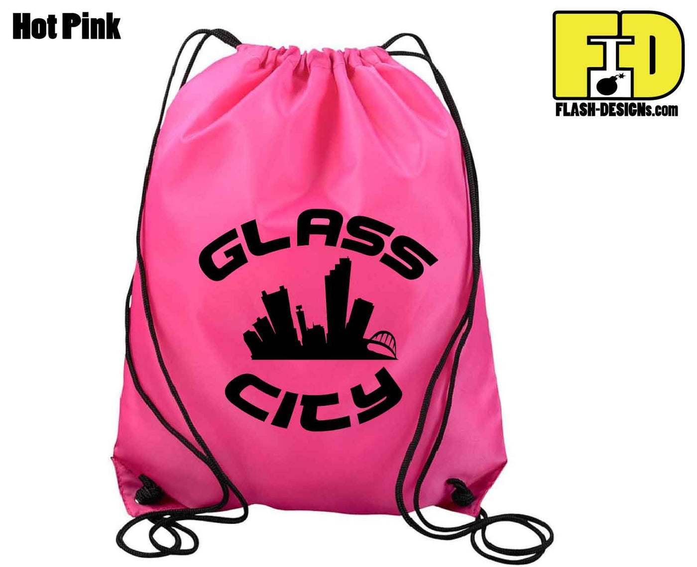 Glass City - Drawstring Backpack