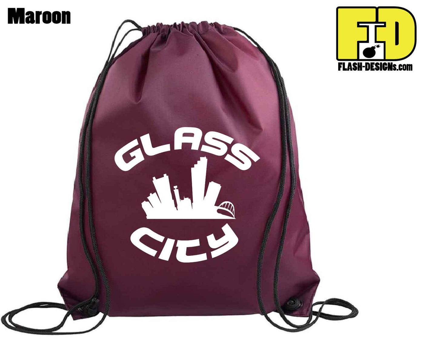 Glass City - Drawstring Backpack