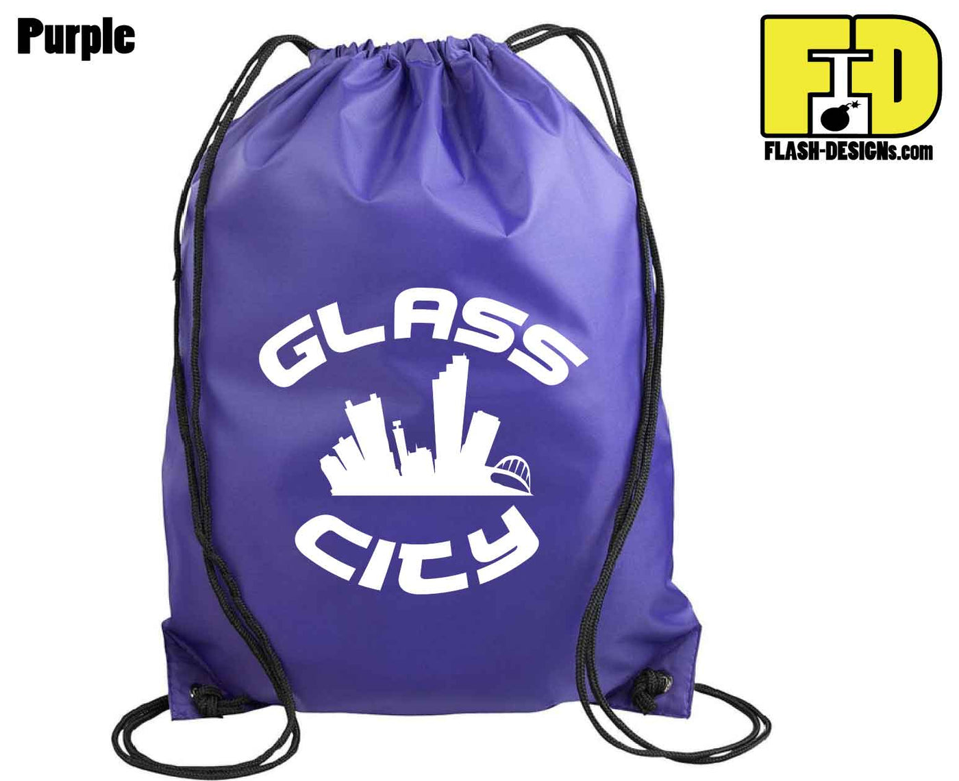 Glass City - Drawstring Backpack