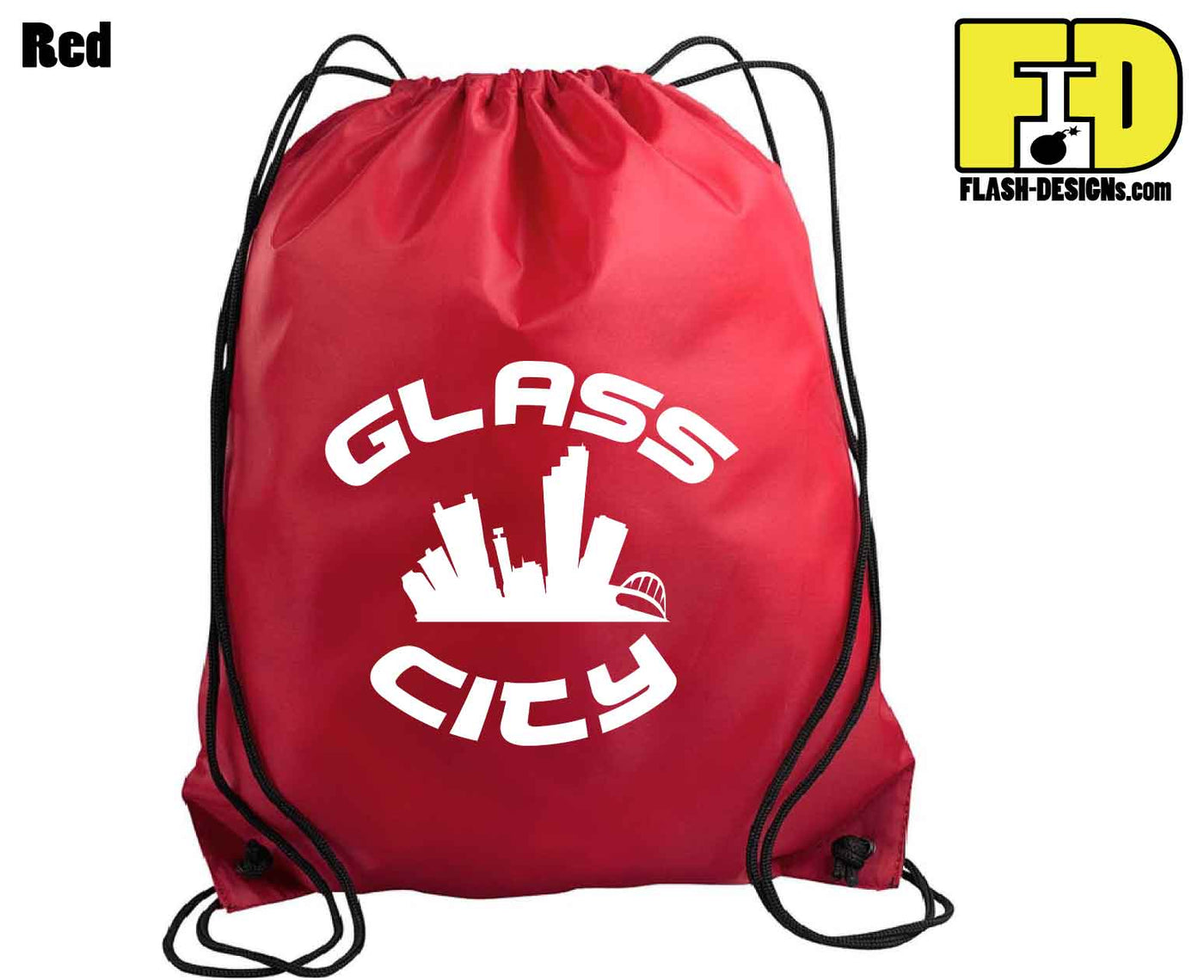 Glass City - Drawstring Backpack