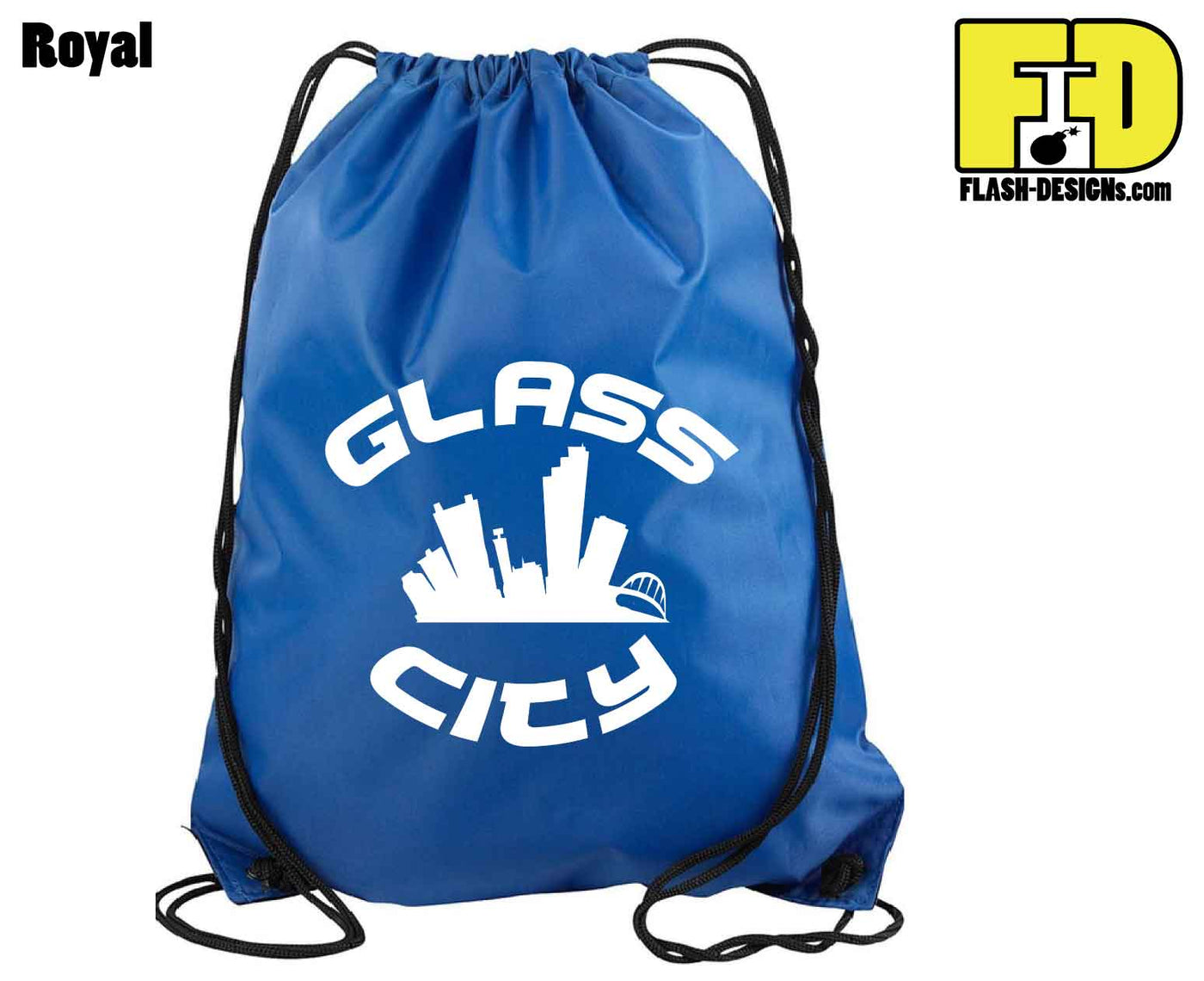 Glass City - Drawstring Backpack