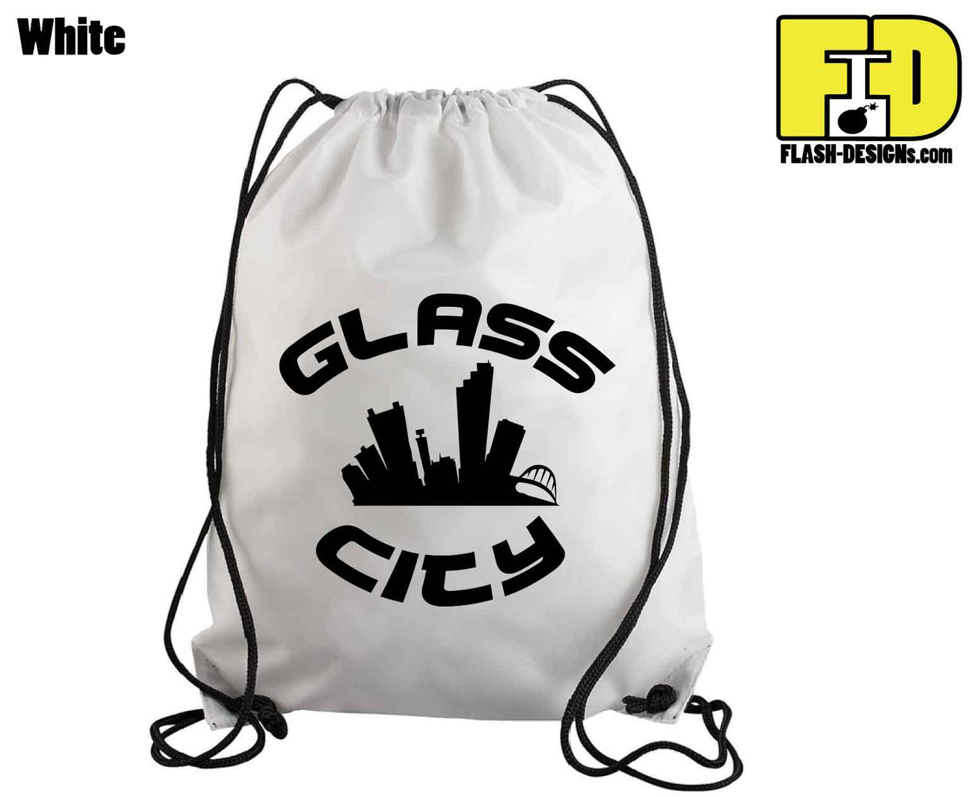 Glass City - Drawstring Backpack