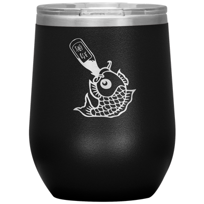 Drunk Like Fish - Wine Tumbler