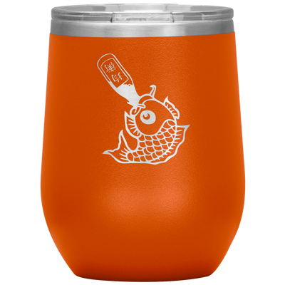 Drunk Like Fish - Wine Tumbler
