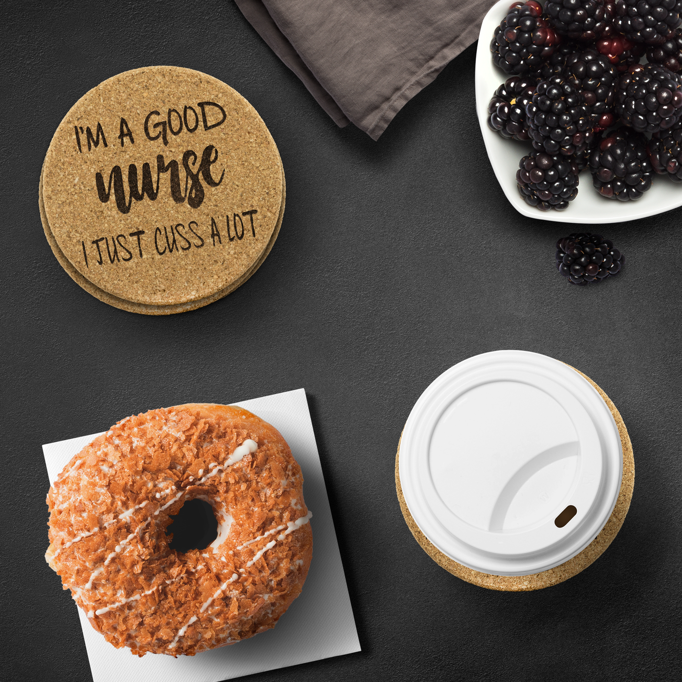 Good Nurse - Cork Coaster Set